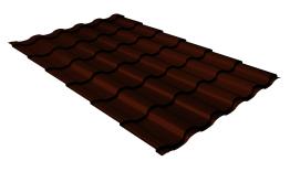 Металлочерепица GL Kredo 0.5 Rooftop Matte (Стальной Бархат) RAL 8017 шоколад. Цена: 962 руб. Артикул: GrandLineM24_01-8017