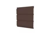 Софит металл GL без перфорации GreenCoat Pural Matt 0,5 мм RR 887 Шоколадно-коричневый – Купить оптом и в розницу
