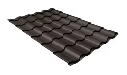 Металлочерепица Grand Line Kredo 0.5 Satin RR 32 темно-коричневый. Цена: 724 руб. Артикул: GrandLineM20-8019