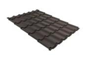 Металлочерепица GL Classic 0.5 GreenCoat Pural RAL 8019 темно-коричневый – Купить оптом и в розницу