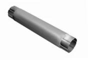 Труба круглая соединительная Grand Line 125/90 мм 1м RAL 9003 Сигнальный белый – Купить оптом и в розницу