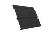 Софит металл с перфорацией GL Квадро брус GreenCoat Pural Matt BT 0,5 мм RAL 9005 черный – Купить оптом и в розницу