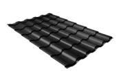 Металлочерепица Grand Line Kredo 0.45 Drap RAL 9005 черный – Купить оптом и в розницу
