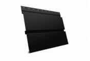 Металлический сайдинг Grand Line Квадро Брус Rooftop Matte Стальной бархат 0,5 мм RAL 9005 Черный – Купить оптом и в розницу