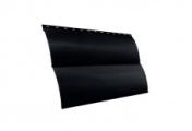 Металлический сайдинг Grand Line Блок-хаус New Velur 0,5 мм RAL 9005 Черный – Купить оптом и в розницу