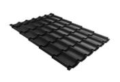 Металлочерепица GL Classic 0.5 Velur Х RAL 9005 черный – Купить оптом и в розницу
