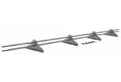 Снегозадержатель трубчатый Grand Line Snow Kit 1 м. RAL 9006 Бело-алюминиевый – Купить оптом и в розницу