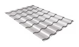 Металлочерепица Grand Line Kredo 0.5 Satin RAL 9006 бело-алюминиевый. Цена: 746 руб. Артикул: GrandLineM20-9006