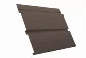 Софит металл с перфорацией Grand Line Квадро брус Print Elite 0,5 мм Antique Wood Античное дерево – Купить оптом и в розницу