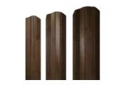 Штакетник Grand Line М-образный А фигурный 0,45 Print Premium РФ Antique Wood Античный дуб – Купить оптом и в розницу