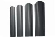 Штакетник Grand Line Slim Полукруглый фигурный 0,5 Quarzit Pro Matt RAL 7016 Антрацитово-серый – Купить оптом и в розницу