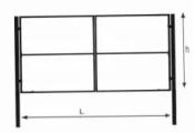 Каркас ворот распашных, проф труба 40*20 ширина 4000мм Н-1900мм, усиленные грунт 3 в 1 серый – Купить оптом и в розницу