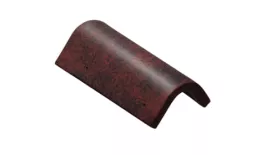 Боковая цементно-песчаная черепица универсальная, цвет магма. Артикул: 49124