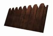Профнастил C10 A для забора фигурный Grand Line Print Elite 0,45 мм с пленкой Cherry Wood Бразильская вишня – Купить оптом и в розницу