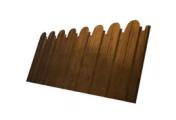 Профнастил C10 A для забора фигурный Grand Line Print-double Elite 0,45 мм Golden Wood Золотой Дуб – Купить оптом и в розницу