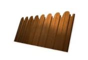 Профнастил C10 A для забора фигурный Grand Line Print Elite 0,45 мм с пленкой Golden Wood Золотой Дуб – Купить оптом и в розницу