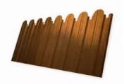 Профнастил C10 A для забора фигурный Grand Line  Print Premium РФ 0,45 мм с пленкой Golden Wood Золотой Дуб – Купить оптом и в розницу