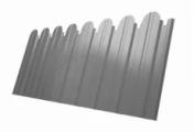Профнастил C10 A для забора фигурный Grand Line Satin 0,5 мм с пленкой RAL 9006 бело-алюминиевый – Купить оптом и в розницу