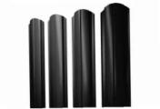 Штакетник Grand Line Slim Полукруглый фигурный 0,5 Velur RAL 9005 Черный – Купить оптом и в розницу