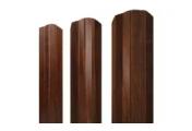 Штакетник Grand Line М-образный B фигурный 0,45 Print Elite Cherry Wood Бразильская вишня – Купить оптом и в розницу