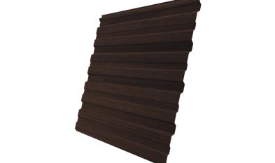 Профнастил Grand Line С10 R Print Elite 0,45 мм Choco Wood Шоколадное дерево. Артикул: profGL-cpchd