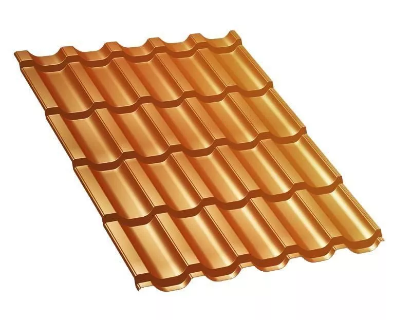 Металлочерепица Трамонтана-S AGNETA 0.5 мм Copper медь купить в санкт-петербурге