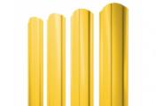 Штакетник Grand Line Slim Полукруглый фигурный 0,45 PE RAL 1018 Цинково-желтый – Купить оптом и в розницу
