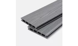 Доска террасная МПК пустотелая с пазом брашир с тиснением серый 150х18х3000мм Мастодек. Цена: 522 руб. Артикул: 49033