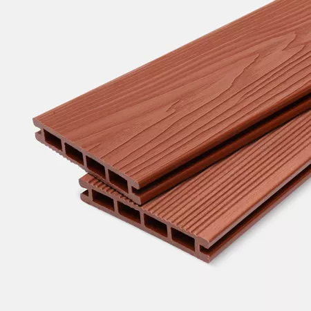 Доска террасная МПК пустотелая с пазом брашир с тиснением терракот 150х18х3000мм Мастодек купить в санкт-петербурге