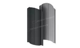 Штакетник металлический МЕТАЛЛ ПРОФИЛЬ Э-118-О (VikingMP-01-7016-0.45). Цена: 183 руб. Артикул: 46642