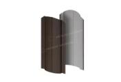Штакетник металлический МЕТАЛЛ ПРОФИЛЬ Э-118-О (VALORI-20-DarkBrown-0.5) – Купить оптом и в розницу