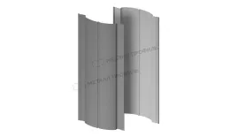 Штакетник металлический МЕТАЛЛ ПРОФИЛЬ Э-118-Т NormanMP (ПЭ-01-7004-0.5). Цена: 183 руб. Артикул: 46625