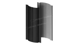 Штакетник металлический МЕТАЛЛ ПРОФИЛЬ Э-118-Т (VikingMP E-20-9005-0.5). Цена: 227 руб. Артикул: 46660