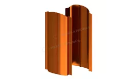 Штакетник металлический МЕТАЛЛ ПРОФИЛЬ ELLIPSE-O 19х126 (AGNETA-03-Copper\Copper-0.5). Артикул: 39762