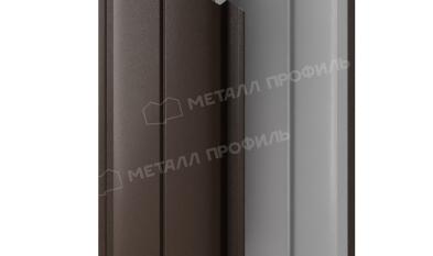 Штакетник металлический МЕТАЛЛ ПРОФИЛЬ ELLIPSE-O 19х126 (VALORI-20-DarkBrown-0.5). Цена: 153 руб. Артикул: 39683