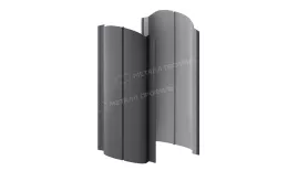 Штакетник металлический МЕТАЛЛ ПРОФИЛЬ ELLIPSE-O 19х126 (VALORI-20-Grey-0.5). Цена: 153 руб. Артикул: 39687