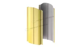Штакетник металлический МЕТАЛЛ ПРОФИЛЬ ELLIPSE-O 19х126 NormanMP (ПЭ-01-1018-0.5). Цена: 156 руб. Артикул: 39669