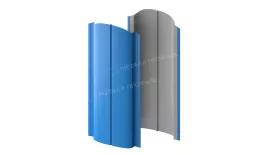 Штакетник металлический МЕТАЛЛ ПРОФИЛЬ ELLIPSE-O 19х126 NormanMP (ПЭ-01-5015-0.5). Цена: 146 руб. Артикул: 39648