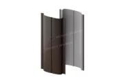 Штакетник металлический МЕТАЛЛ ПРОФИЛЬ ELLIPSE-T 19х126 (VALORI-20-DarkBrown-0.5) – Купить оптом и в розницу