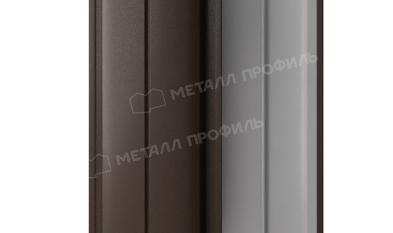 Штакетник металлический МЕТАЛЛ ПРОФИЛЬ ELLIPSE-T 19х126 (VALORI-20-DarkBrown-0.5). Цена: 153 руб. Артикул: 39682