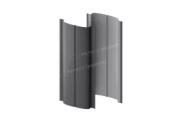 Штакетник металлический МЕТАЛЛ ПРОФИЛЬ ELLIPSE-T 19х126 (VALORI-20-Grey-0.5) – Купить оптом и в розницу