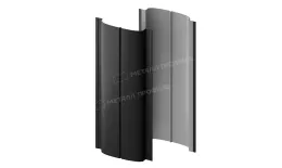 Штакетник металлический МЕТАЛЛ ПРОФИЛЬ ELLIPSE-T 19х126 (ПЭМАД-01-9005\9005-0.4). Цена: 137 руб. Артикул: 39587