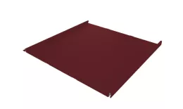 Фальц двойной стоячий Line Grand Line 0,45 Drap TR с пленкой на замках RAL 3005 красное вино. Артикул: 47198