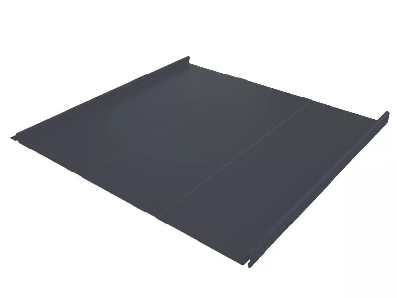 Фальц двойной стоячий Line Grand Line 0,45 Drap TwinColor с пленкой на замках RAL 7024 мокрый асфальт купить в санкт-петербурге
