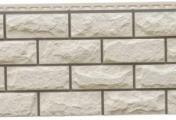 Фасадные панели Grand Line Колотый камень Design молочный со швом RAL 7006 – Купить оптом и в розницу