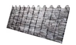 Профнастил C8 A для забора фигурный Grand Line Print Elite 0,45 мм Fine Stone Камень. Цена: 1.128 руб. Артикул: GL_fence_051