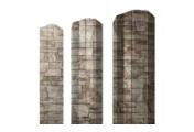 Штакетник Grand Line М-образный В фигурный 0,45 Print Elite Fine Stone Камень – Купить оптом и в розницу