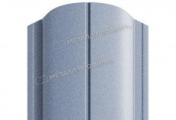 Штакетник Металл Профиль ELLIPSE-O (Закругленный) PURMAN 0,5 мм Galmei cиреневый металлик – Купить оптом и в розницу