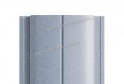 Штакетник Металл Профиль ELLIPSE-Т (Прямой) PURMAN 0,5 мм Galmei сиреневый металлик – Купить оптом и в розницу
