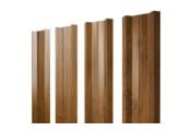 Штакетник Grand Line М-образный А 0,45 Print Elite Golden Wood Золотой Дуб – Купить оптом и в розницу